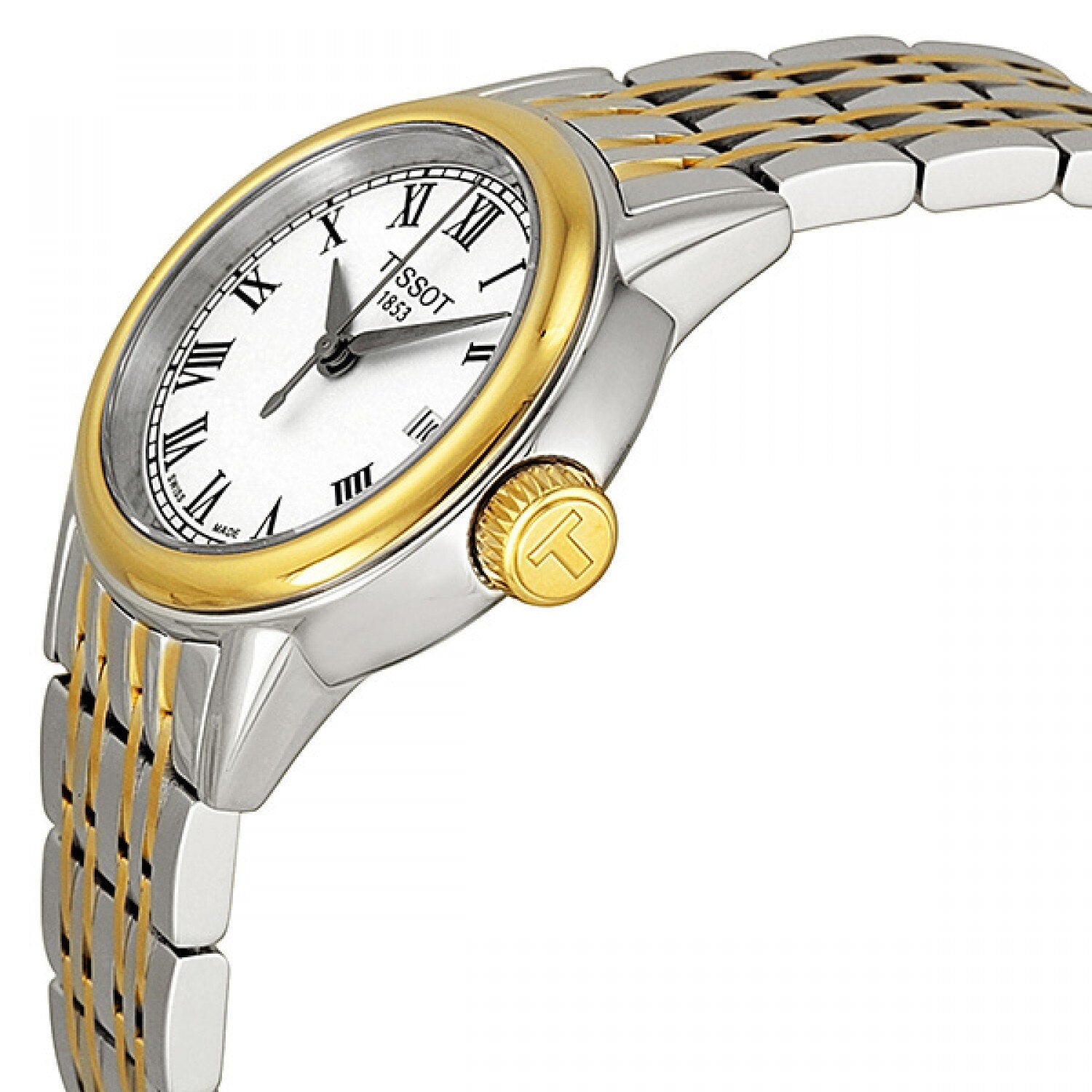 Tissot Swiss Made T-Classic Carson 2 Tone Gold Plated Ladies' Watch T0852102201300 - Prestige