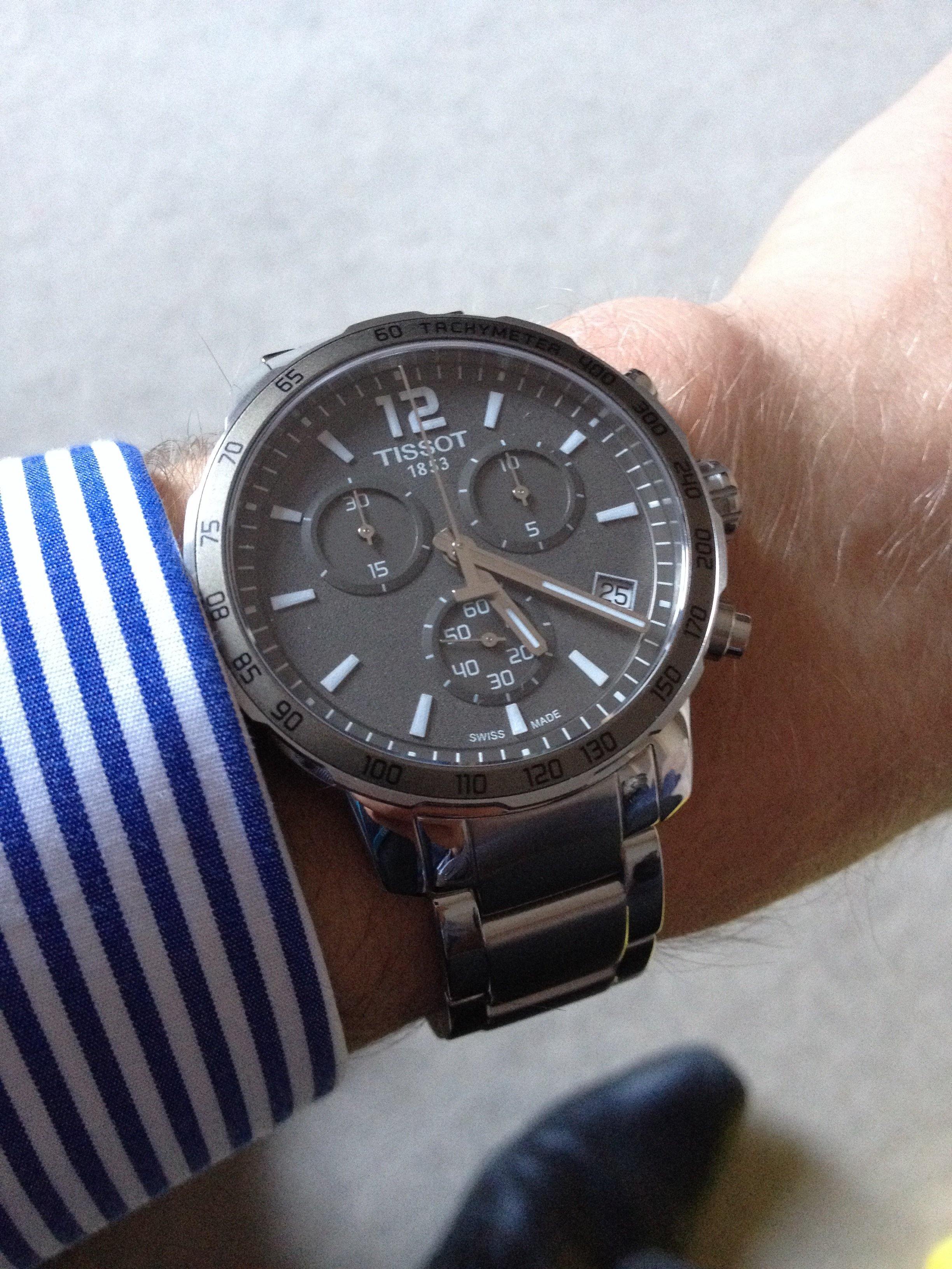 Tissot Swiss Made T-Sport Quickster Chronograph Men's Stainless Steel Watch T0954171106700 - Prestige