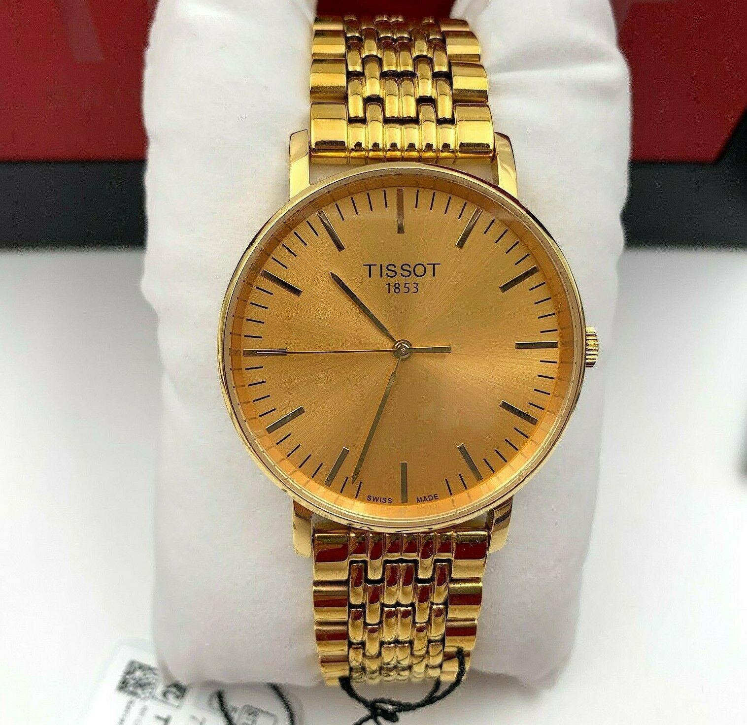 Tissot Swiss Made T-Classic Everytime All Gold Plated Men's Watch T1094103302100 - Prestige