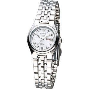 Seiko 5 Classic Ladies Size Silver Dial Stainless Steel Strap Watch SYMK31K1 - Prestige