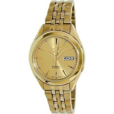 Seiko 5 Classic Men's Size Gold Dial & Plated Stainless Steel Strap Watch SNKL28K1 - Prestige