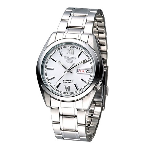 Seiko 5 Classic Men's Size Silver Dial Stainless Steel Strap Watch SNKL51K1 - Prestige