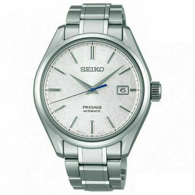 Seiko JDM Presage White Baby GS Snowflake Men's Titanium Watch SARX055 - Prestige