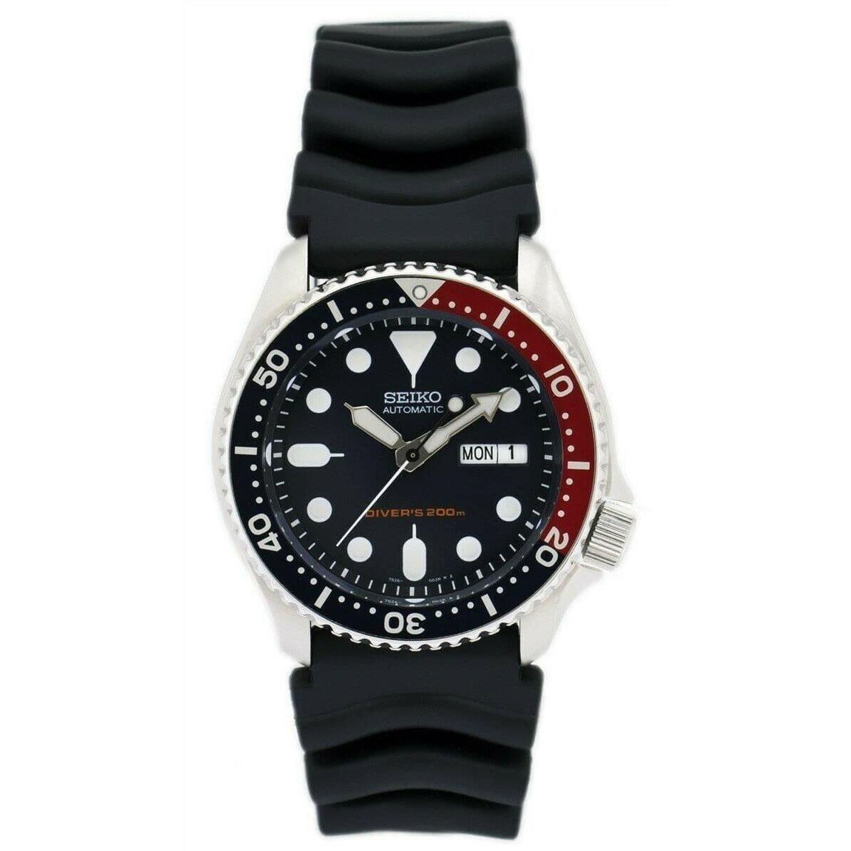 Seiko Pepsi SKX 200M Diver's Men's Rubber Strap Watch SKX009K1
