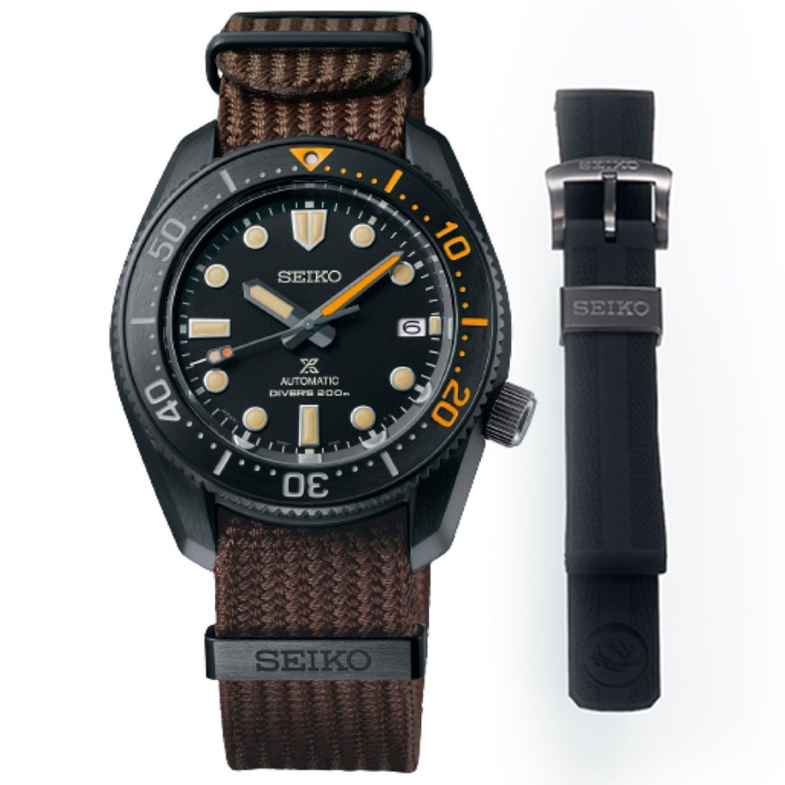 Seiko 1968 Japan Made Gen 2 Baby Marinemaster Limited Edition Black Series Men's Seichu Strap Watch SPB255J1 - Prestige