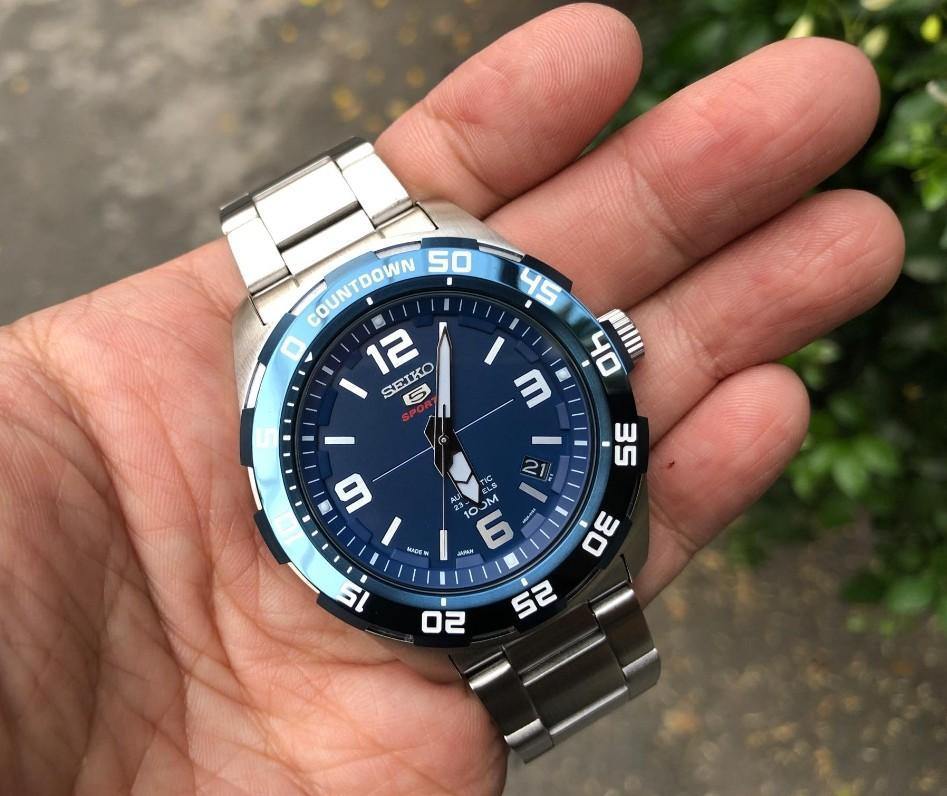 Seiko 5 Sports Japan Made 100M Automatic Men's Watch Blue Dial SRPB85J1 - Prestige