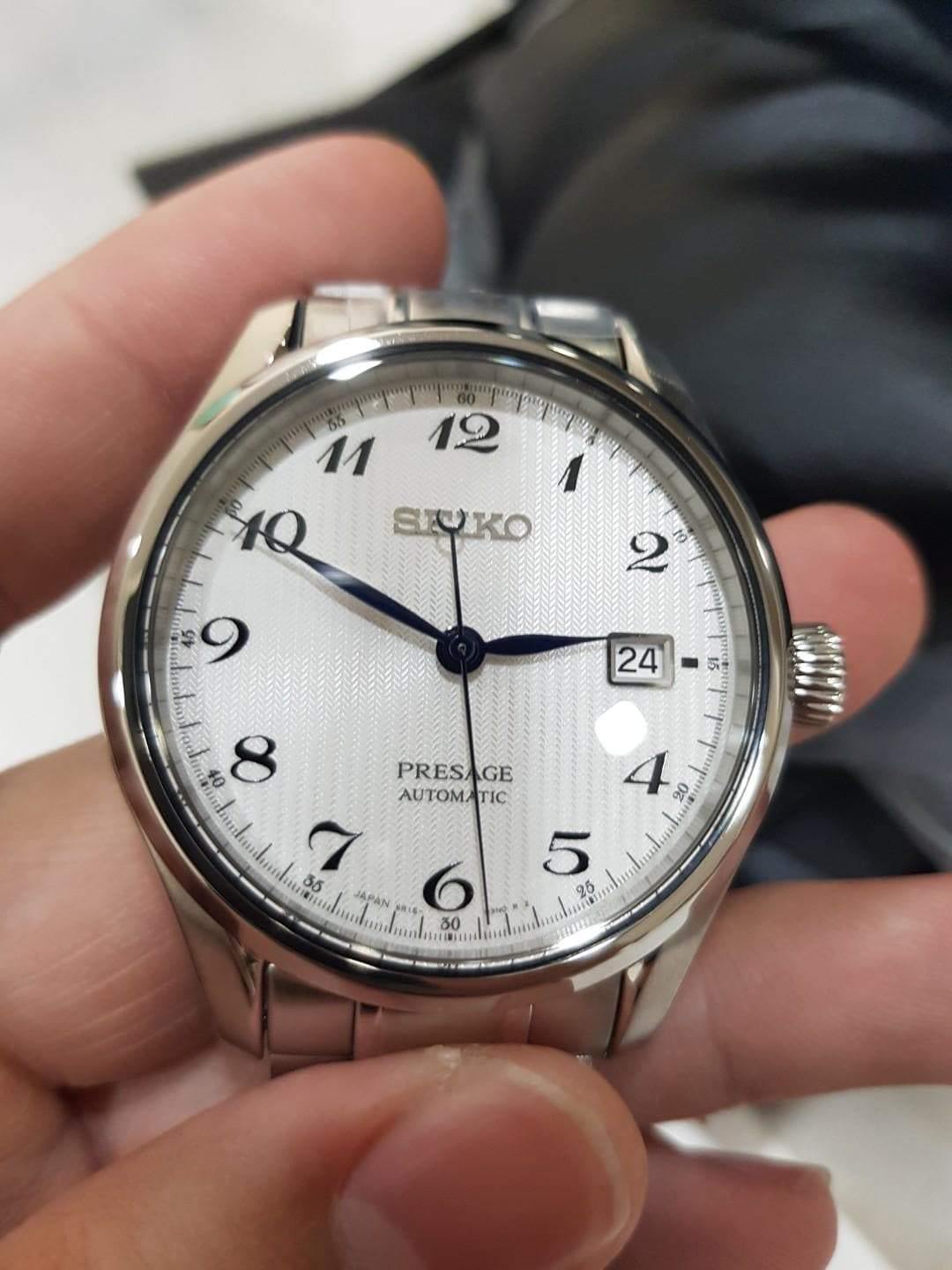 Seiko Japan Made Presage Karesansui White Men's Stainless Steel Watch SPB063J1 - Prestige