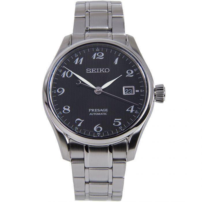 Seiko Japan Made Presage Karesansui Black Men's Stainless Steel Watch SPB065J1 - Prestige