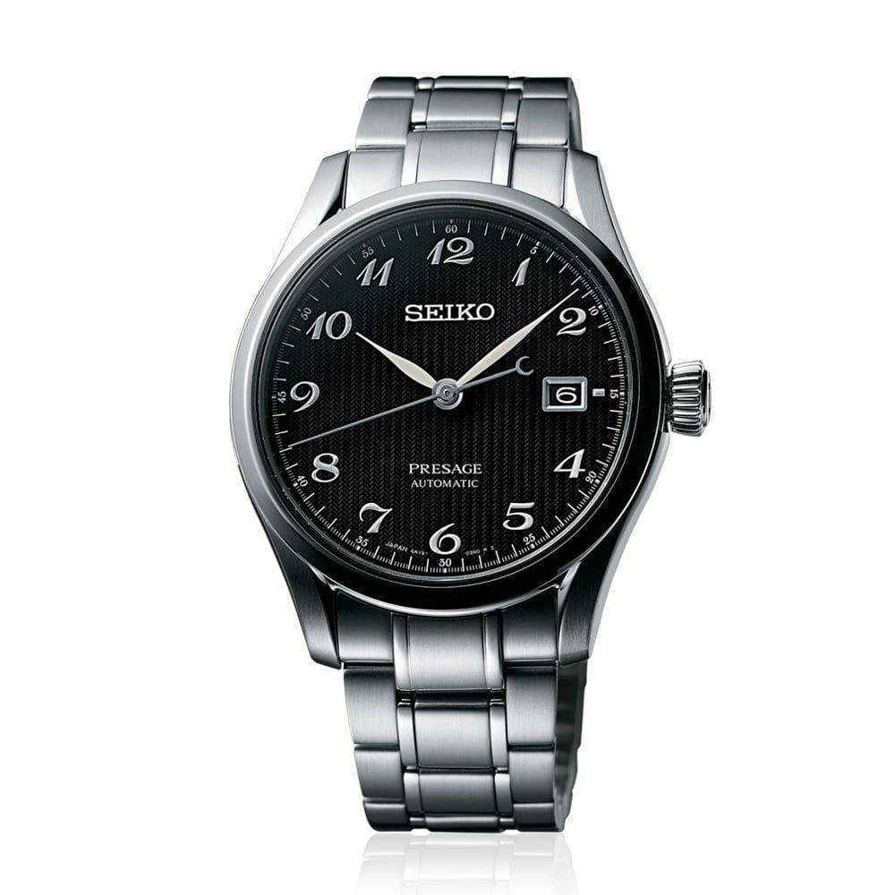 Seiko Japan Made Presage Karesansui Black Men's Stainless Steel Watch SPB065J1 - Prestige