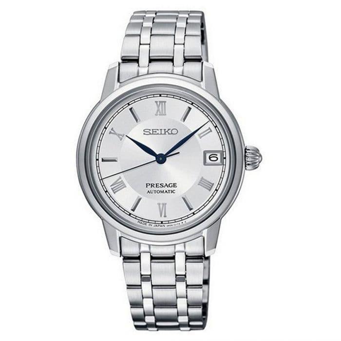 Seiko Japan Made Presage Silver Dial Ladies' Stainless Steel Watch SRP857J1 - Prestige