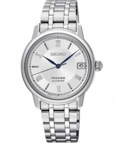 Seiko Japan Made Presage Silver Dial Ladies' Stainless Steel Watch SRP857J1 - Prestige