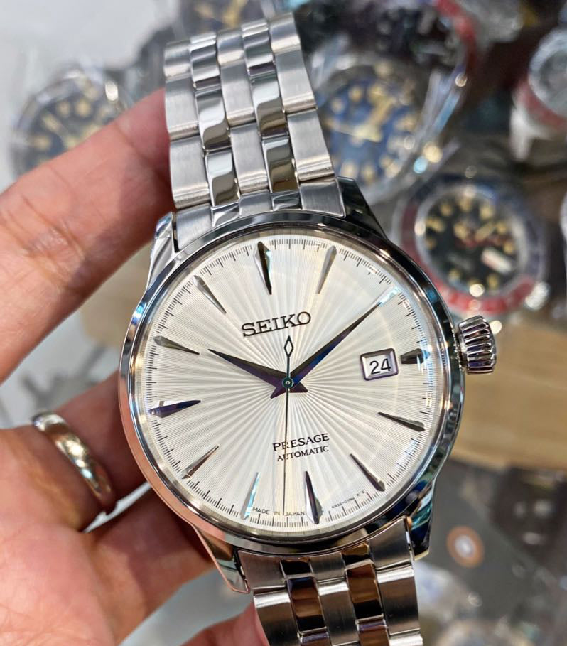 Seiko Japan Made Presage Cocktail Martini Men's Stainless Steel Watch SRPG23J1 - Prestige