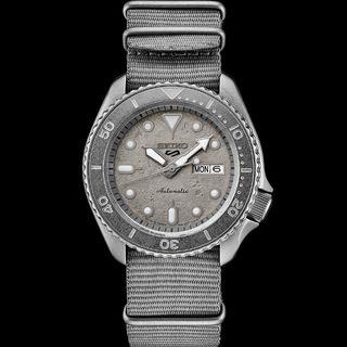 Seiko 5 Sports 100M Automatic Men's Watch Cement Grey Nylon Strap SRPG61K1 - Prestige