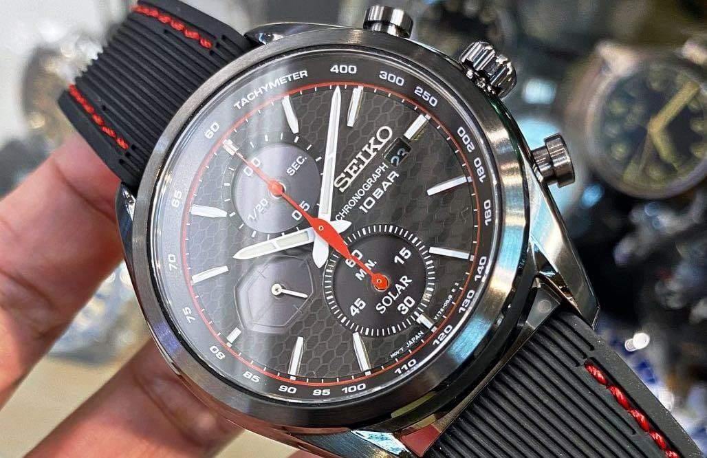 Seiko Prospex Solar Men's Rubber Strap Chronograph Watch SSC777P1 - Prestige