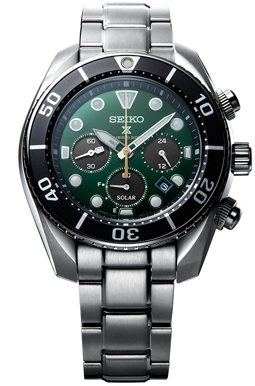 Seiko Prospex 140th Anniv LE Island Green Sumo Solar Chronograph Men's Watch SSC807J1 - Prestige