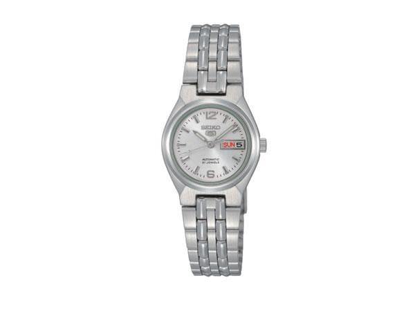 Seiko 5 Classic Ladies Size Silver Dial Stainless Steel Strap Watch SYMK31K1 - Prestige