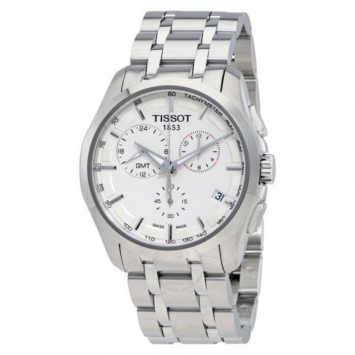 Tissot Swiss Made T-Trend Couturier GMT Chronograph Men's Stainless Steel Watch T0354391103100 - Prestige