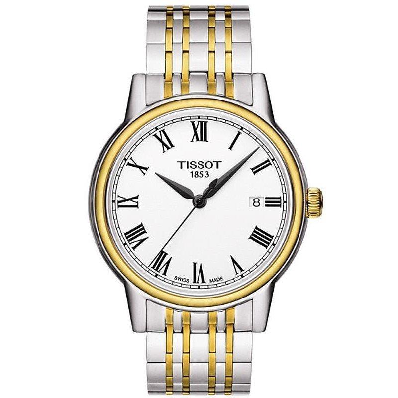 Tissot Swiss Made T-Classic Carson 2 Tone Gold Plated Men's Watch T0854102201300 - Prestige