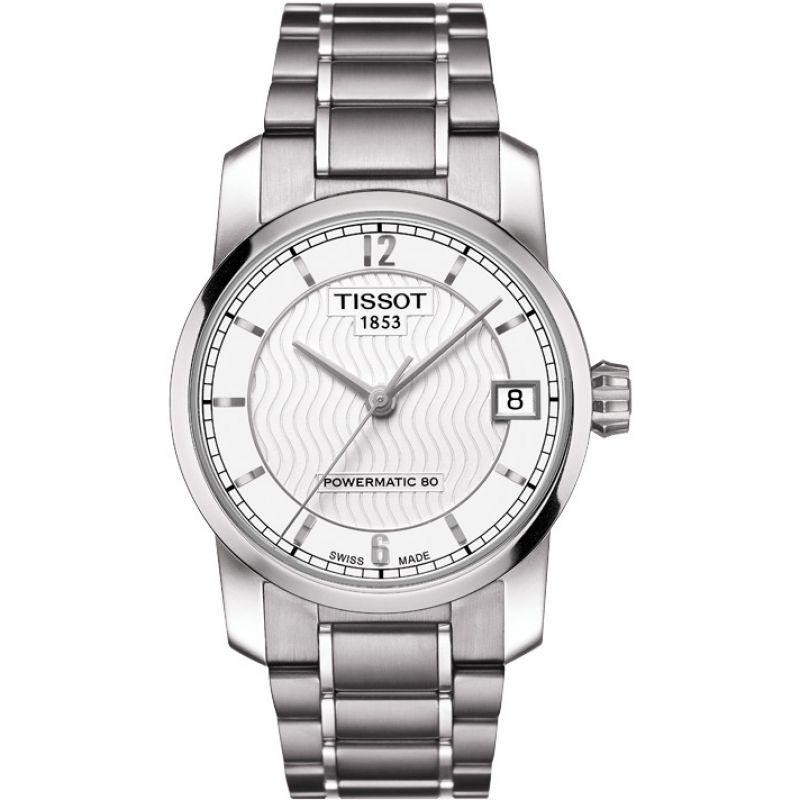 Tissot Swiss Made T-Classic Titanium Automatic Silver Dial Ladies Watch T0872074403700 - Prestige