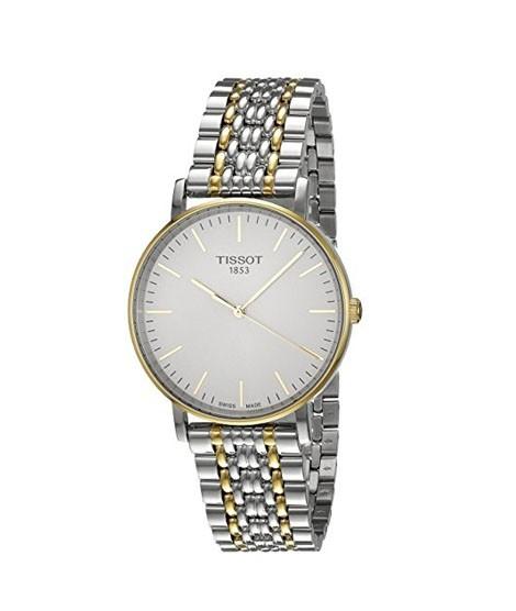 Tissot Swiss Made T-Classic Everytime Medium 2 Tone Gold Plated Men's Watch T1094102203100 - Prestige