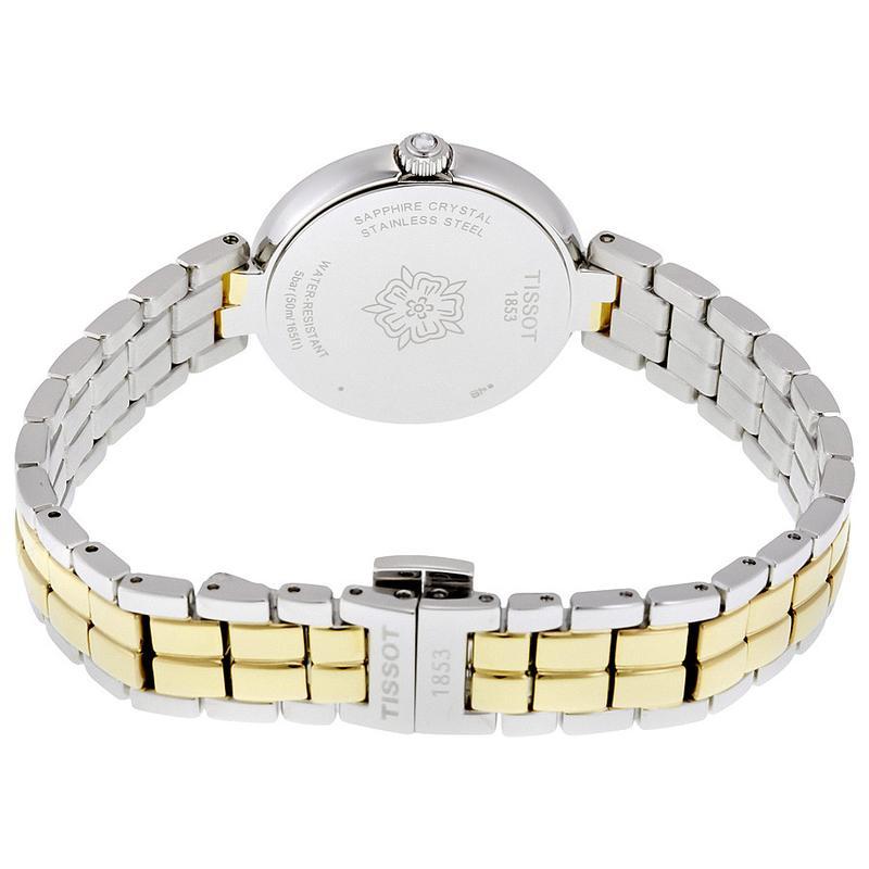 Tissot Swiss Made T-Lady Flamingo MOP 2 Tone Gold Plated Ladies' Watch T0942102211101 - Prestige