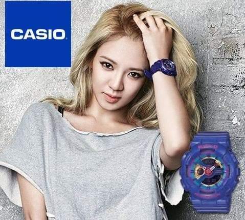 Casio Baby-G BA110 Series Anadigi Neon Color Purple x Multicolor Dial Watch BA112-2ADR - Prestige