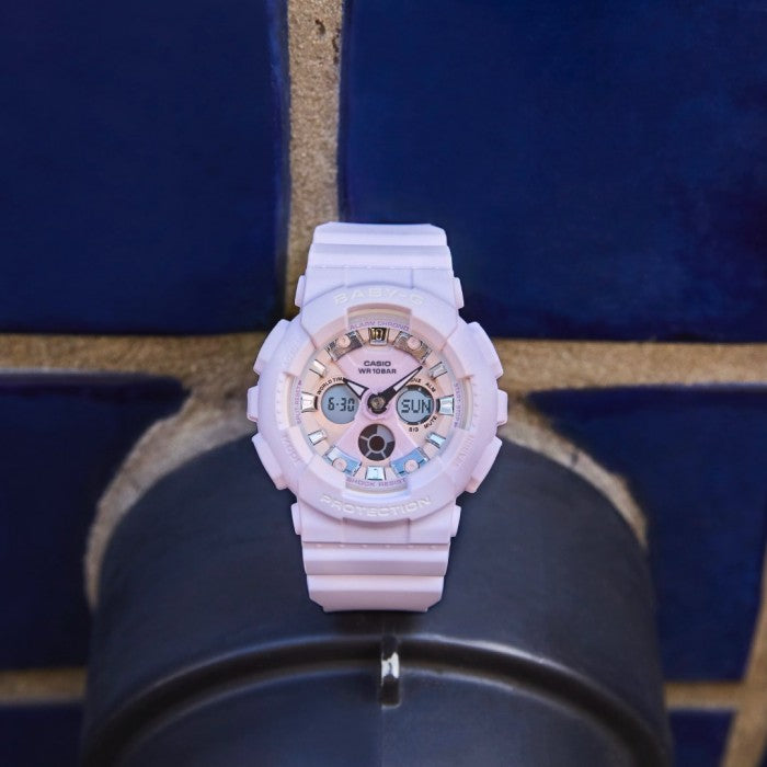 Casio Baby-G Anadigi Icey Pastel Lilac Watch BA130WP-6ADR - Prestige