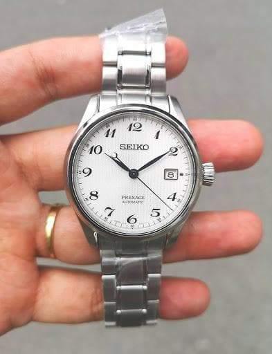 Seiko Japan Made Presage Karesansui White Men's Stainless Steel Watch SPB063J1 - Prestige