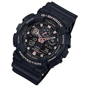 Casio G-Shock Analog-Digital Black x Rose Gold Accents Watch 