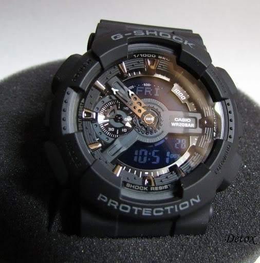 Casio G-Shock Black Stealth Series Analog-Digital All Black Watch GA110 ...