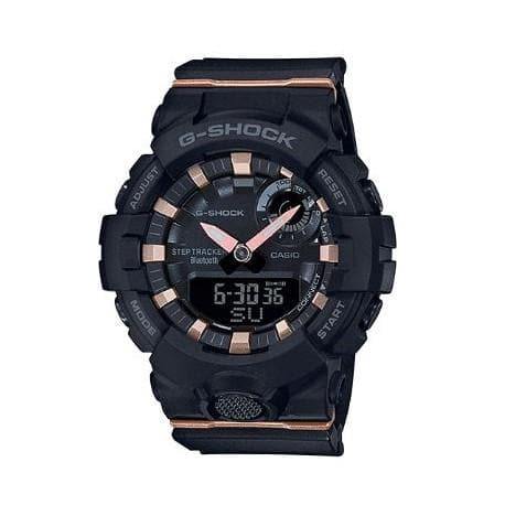 Casio G-Shock G’Squad Mobile Link Bluetooth Anadigi Black x Rose Gold Accent Watch GMAB800-1ADR - Prestige