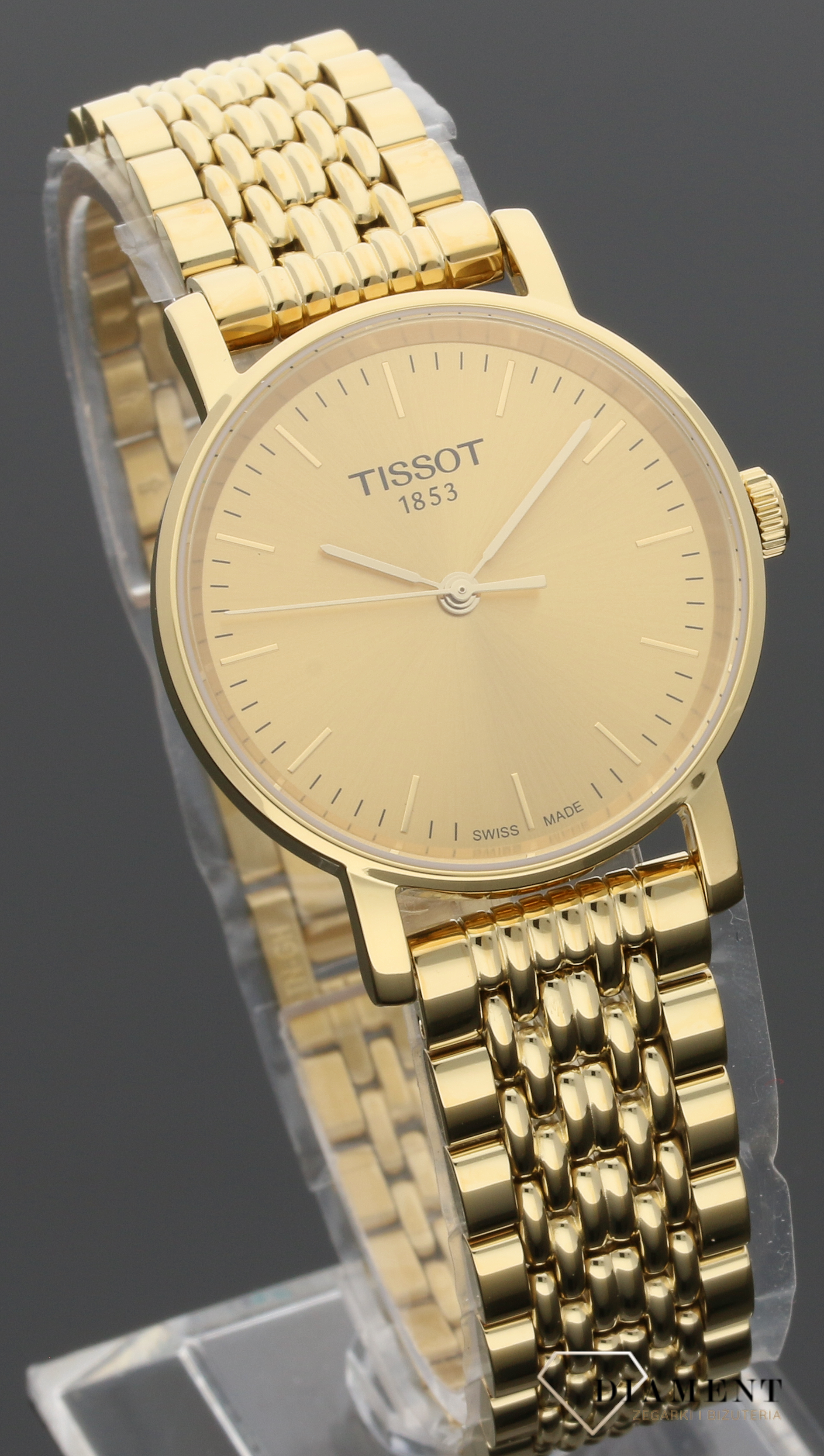Tissot Swiss Made T-Classic Everytime All Gold Plated Ladies' Watch T1092103302100 - Prestige