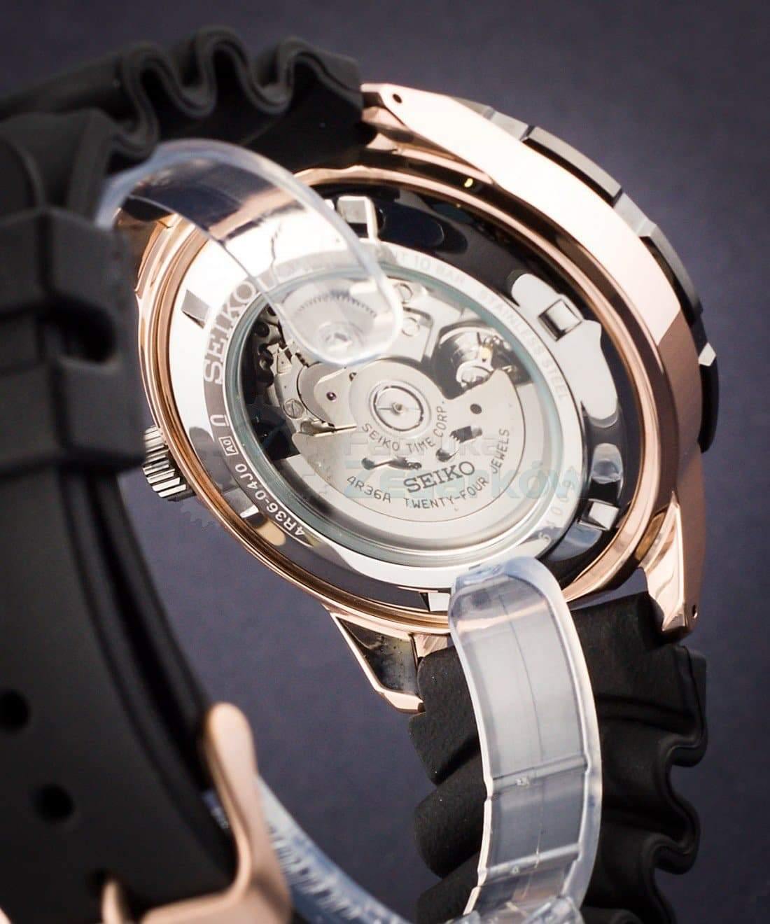 Seiko 5 Sports 100M Automatic Men's Watch Black Dial Rubber Strap SRP680K1 - Prestige